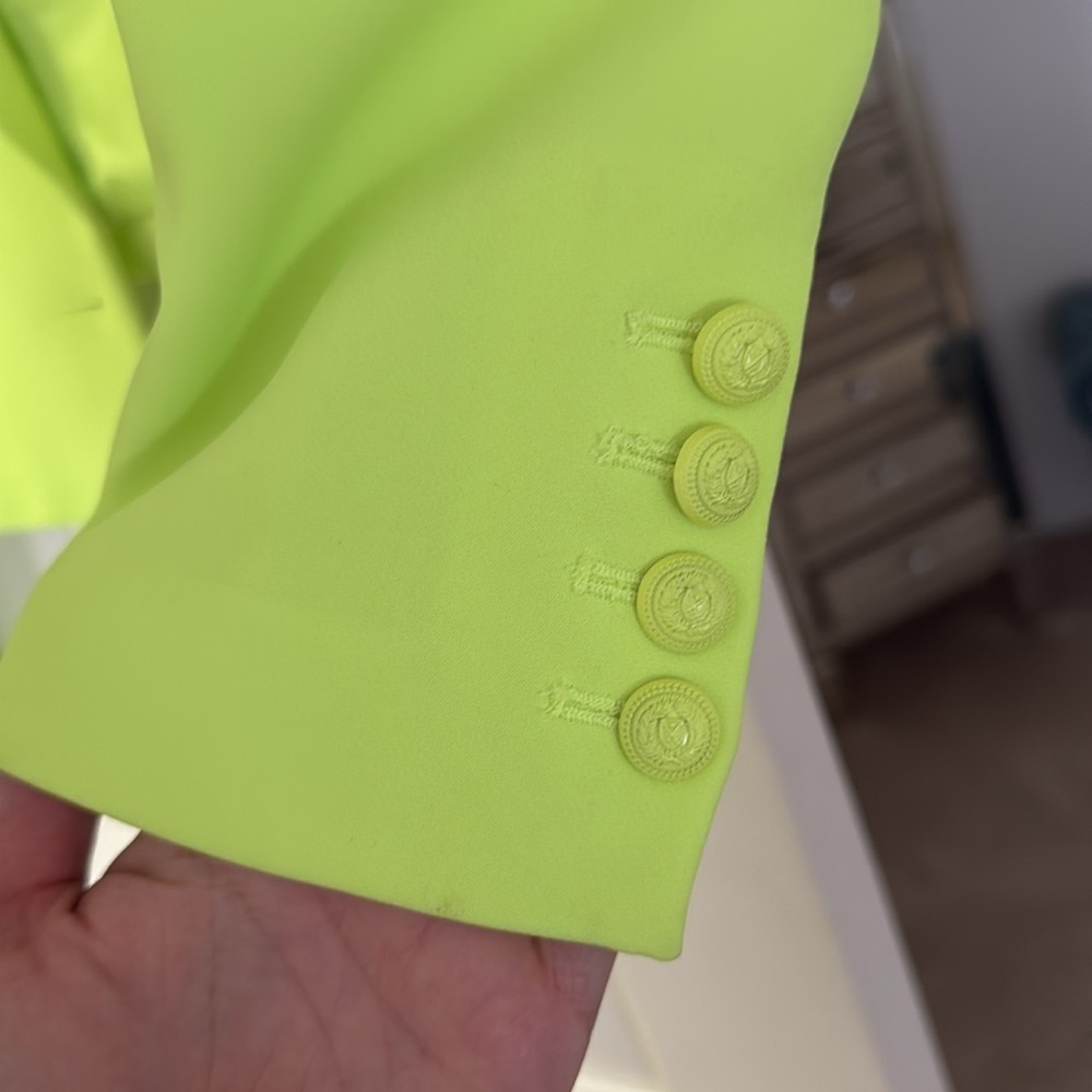 Generation Love Neon Yellow Women's Blazer - Picture 4 of 6